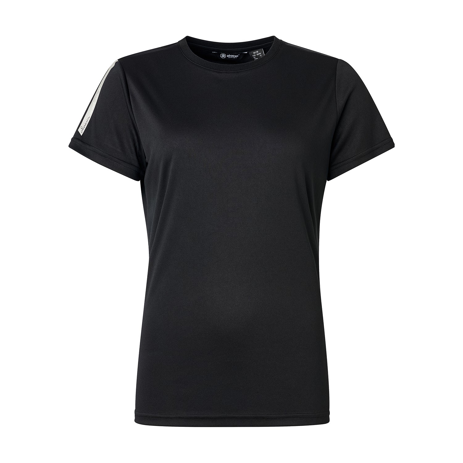 Abacus Ladies DryCool Short Sleeve T-Shirt  in Black - Soft, Stretch