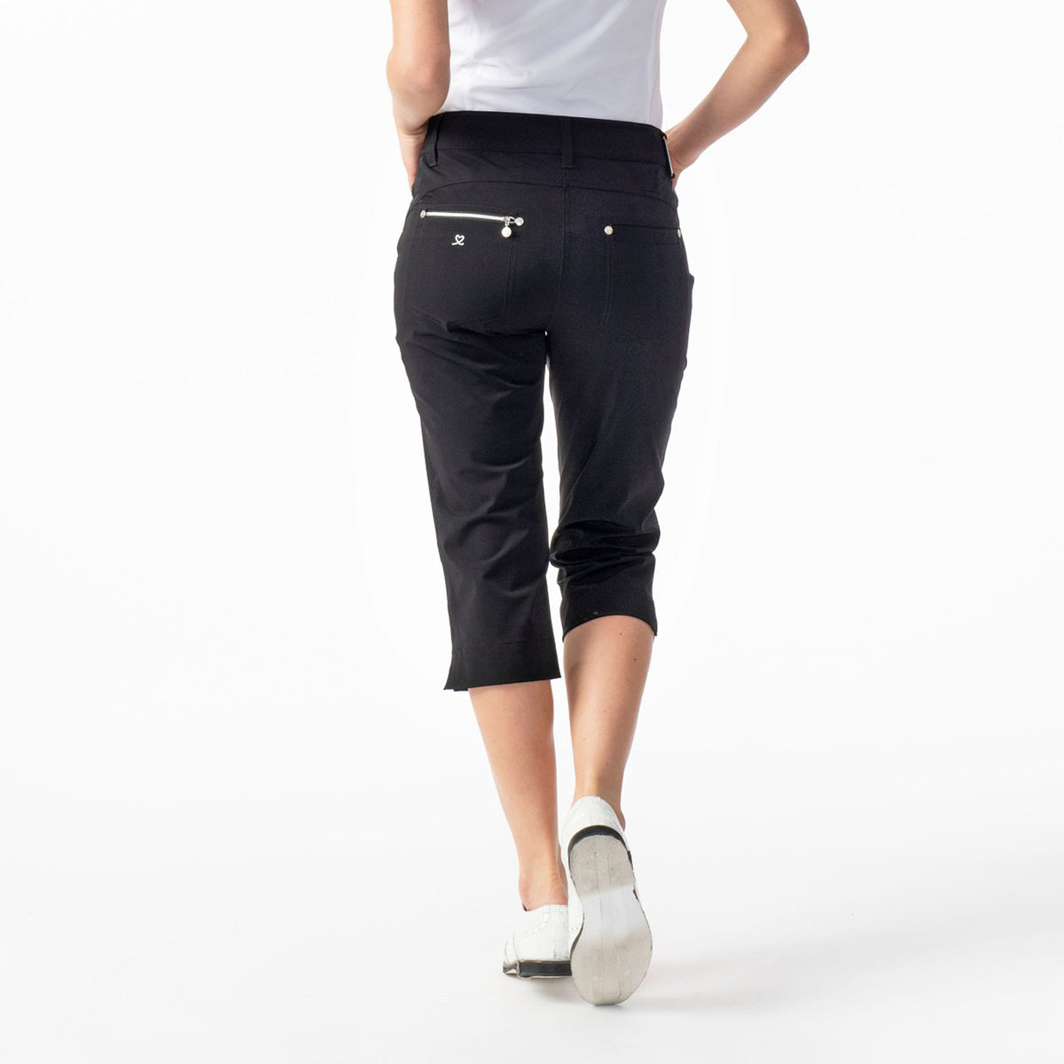 Daily Sports Ladies Pro-Stretch Capris with Straight Leg Fit in Black - Last Pair Size 8 Only Left