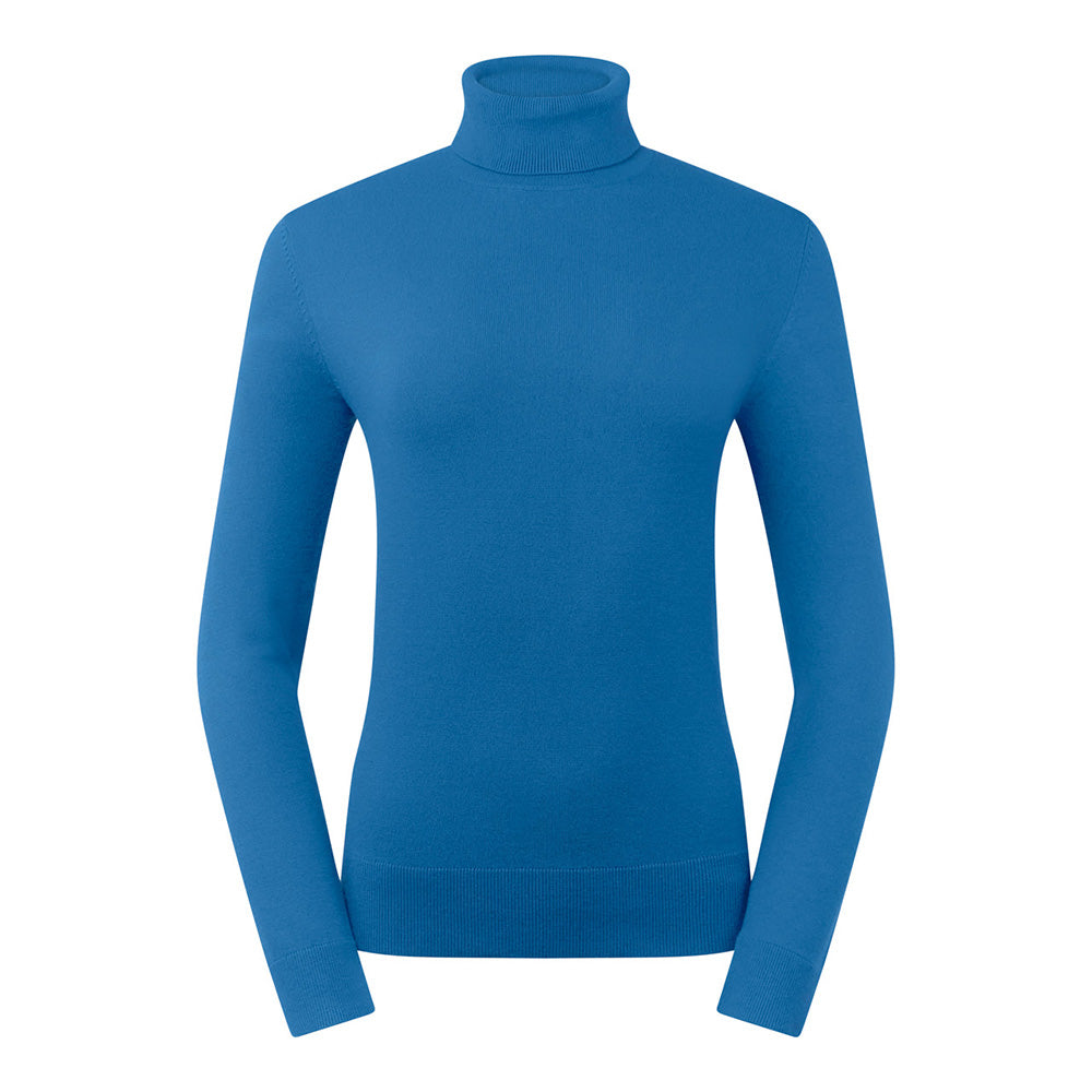 Pure Golf Ladies Classic Roll Neck in Blue