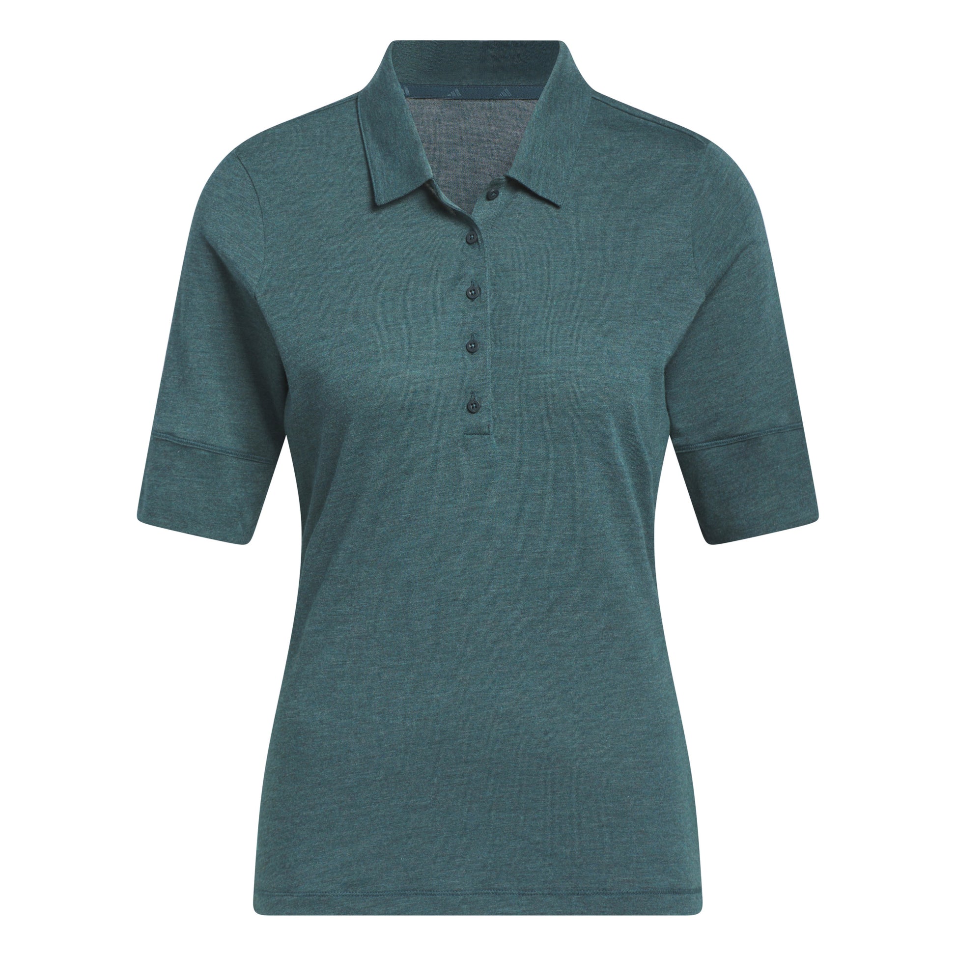 adidas Ladies Half Sleeve Melange Golf Polo in Arctic Night Mel