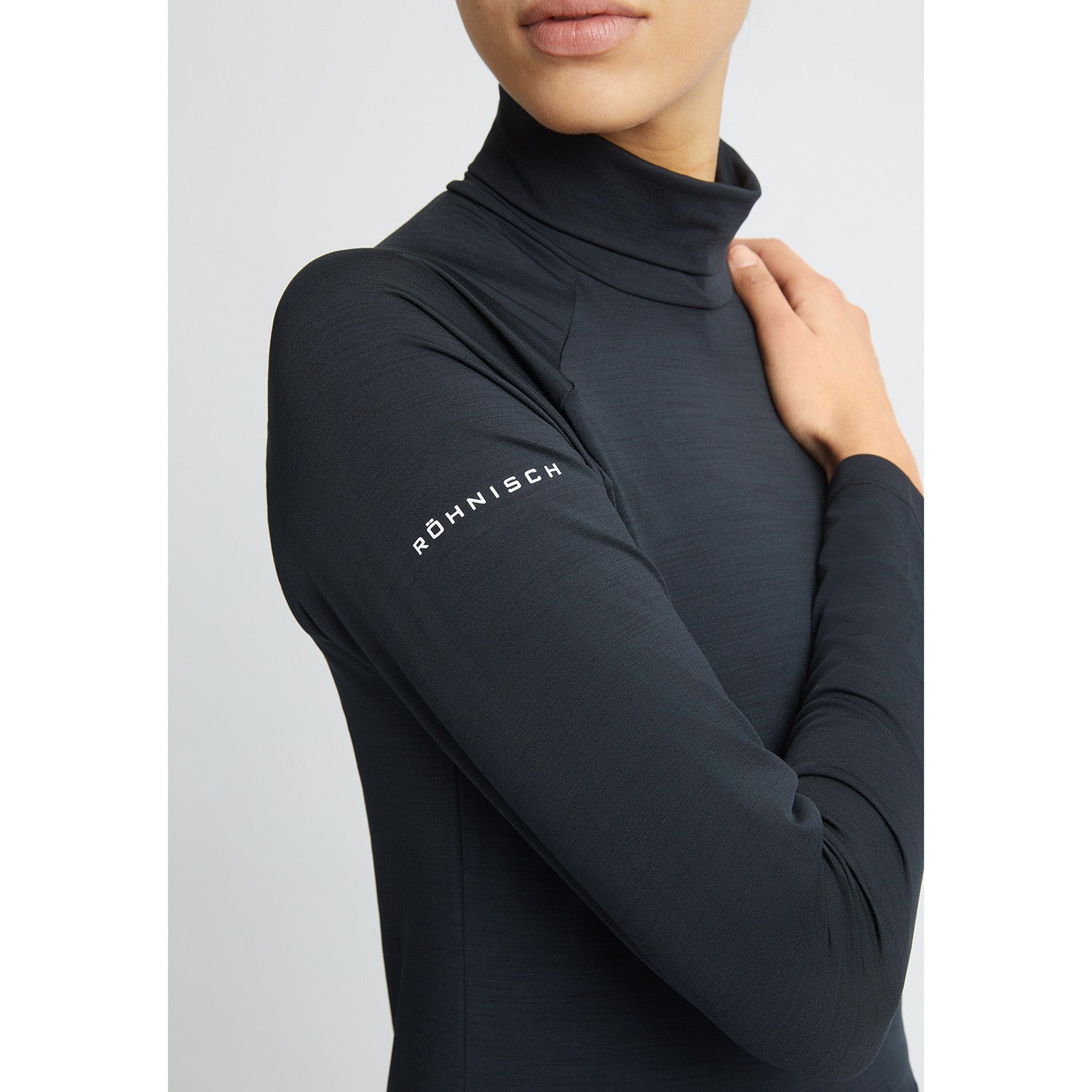 Rohnisch Ladies Hailey Long Sleeve Roll Neck in Black