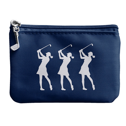 Surprizeshop Lady Golfer Coin Purse in Navy