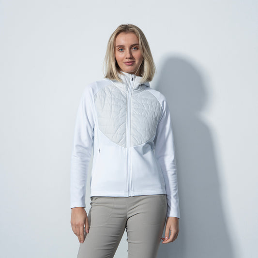 Daily Sports Ladies Lightweight Hybrid Jacket with Hood in White