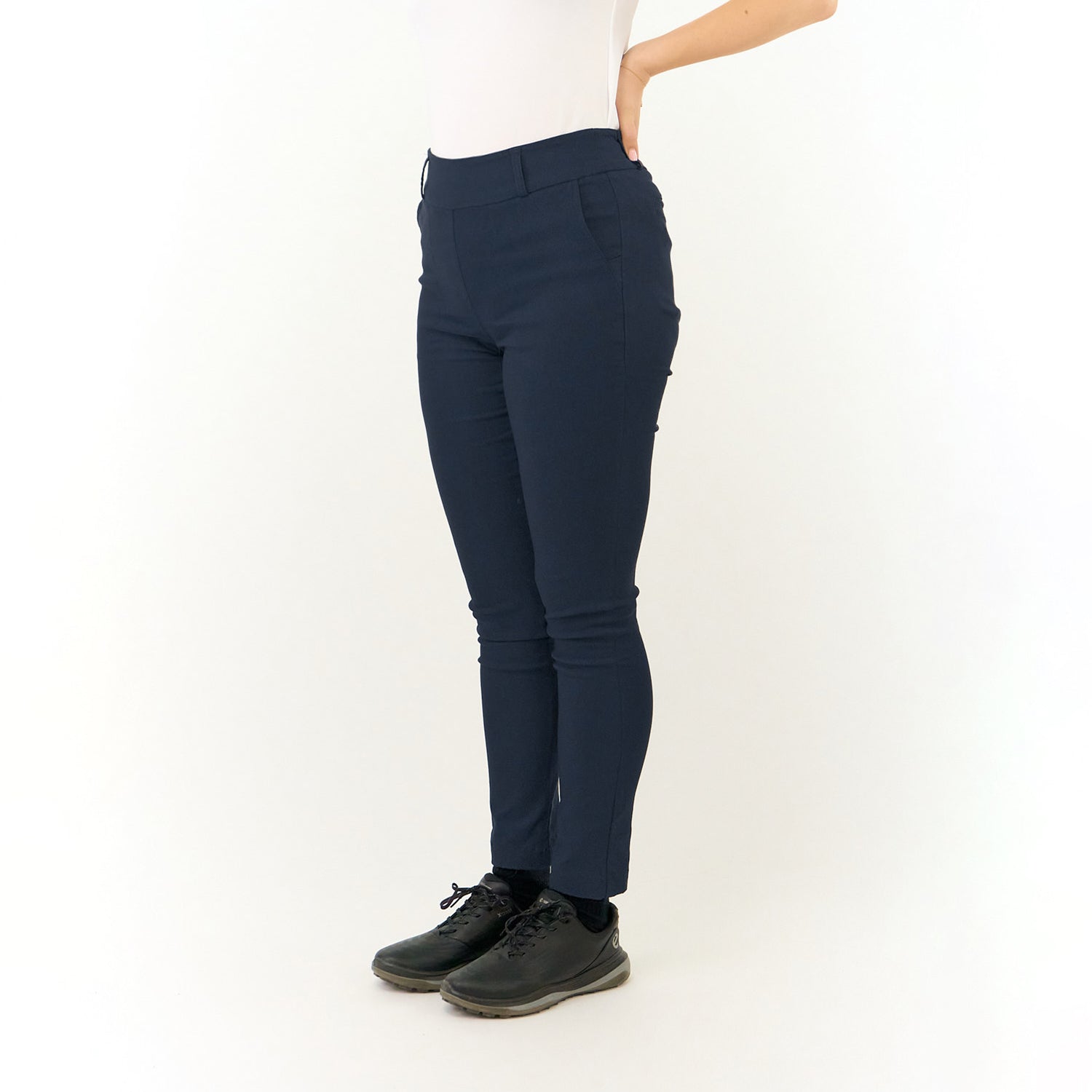 Pure Golf Ladies Pull-On Trouser in Navy