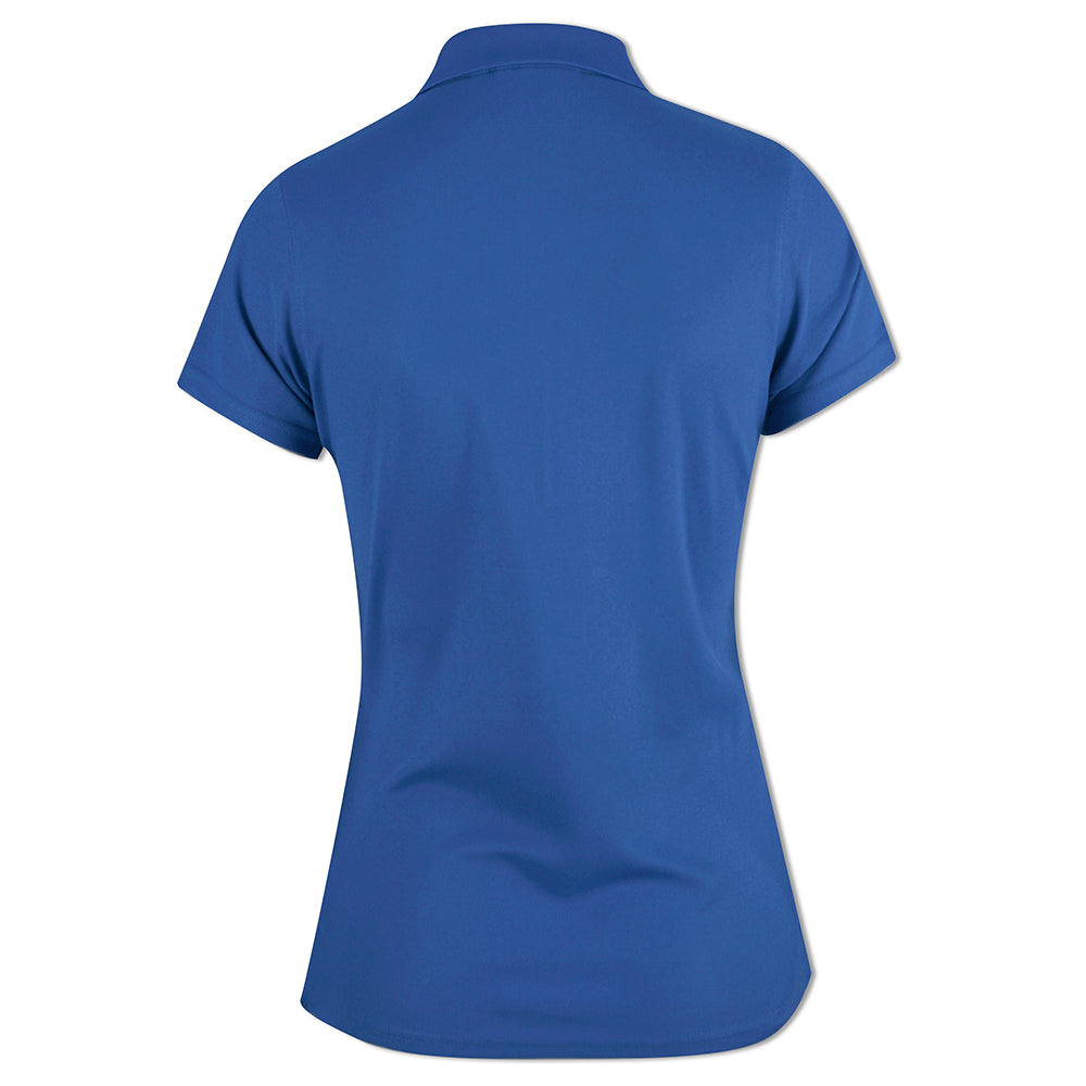 Glenmuir Ladies Short Sleeve Pique Polo with Stretch & UPF50+ in Tahiti Blue