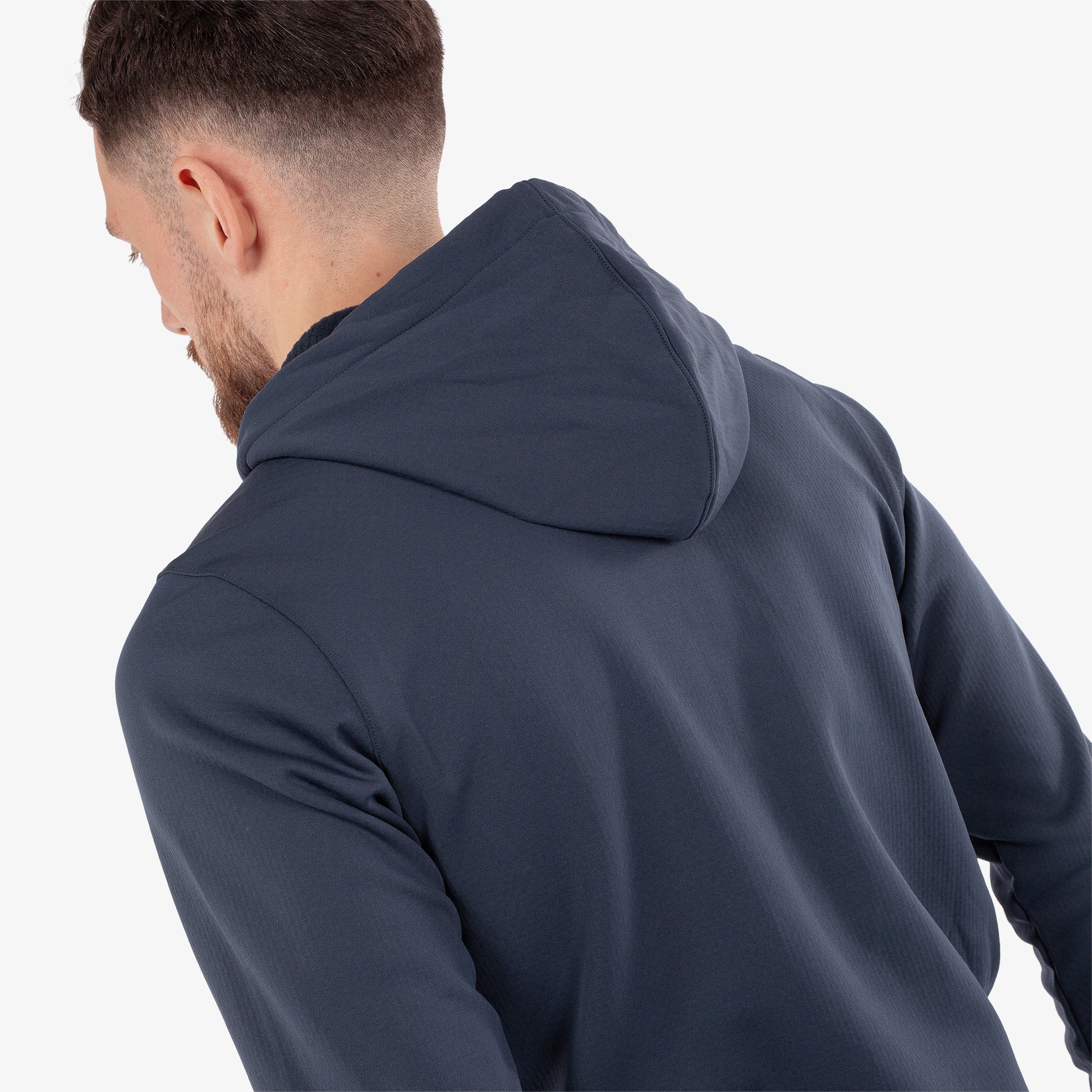 Galvin Green Mens Navy Mid-Layer with Adjustable Hood