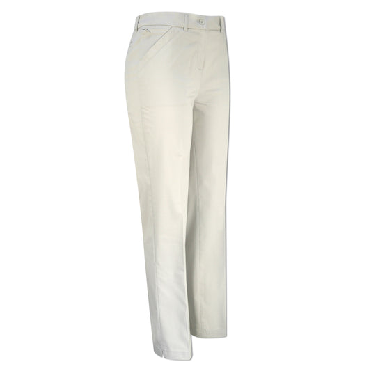 Ping Ladies Lightweight Cotton-Mix Golf Trousers in Stone - Size 20 Only Left