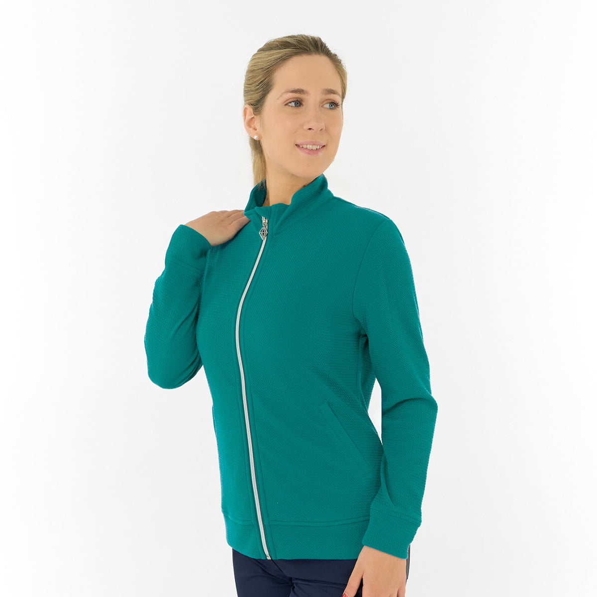 Pure Ladies Textured Jacket – Refined Texture Meets All-Season Performance