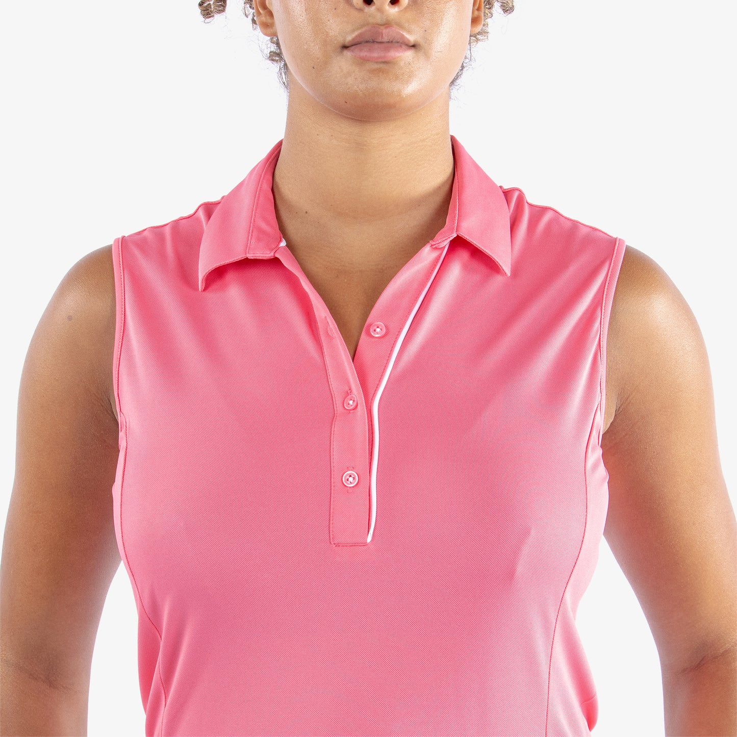 Galvin Green Ladies Sleeveless Polo with VENTIL8 PLUS in Camelia Rose