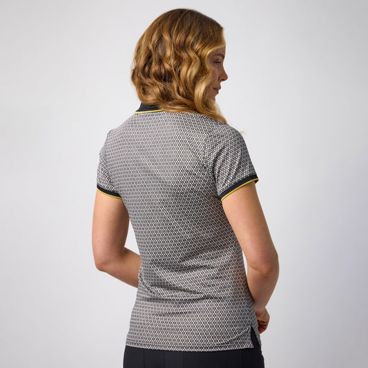 Glenmuir Ladies Printed Polo for Elevated Style with Sophisticated Performance