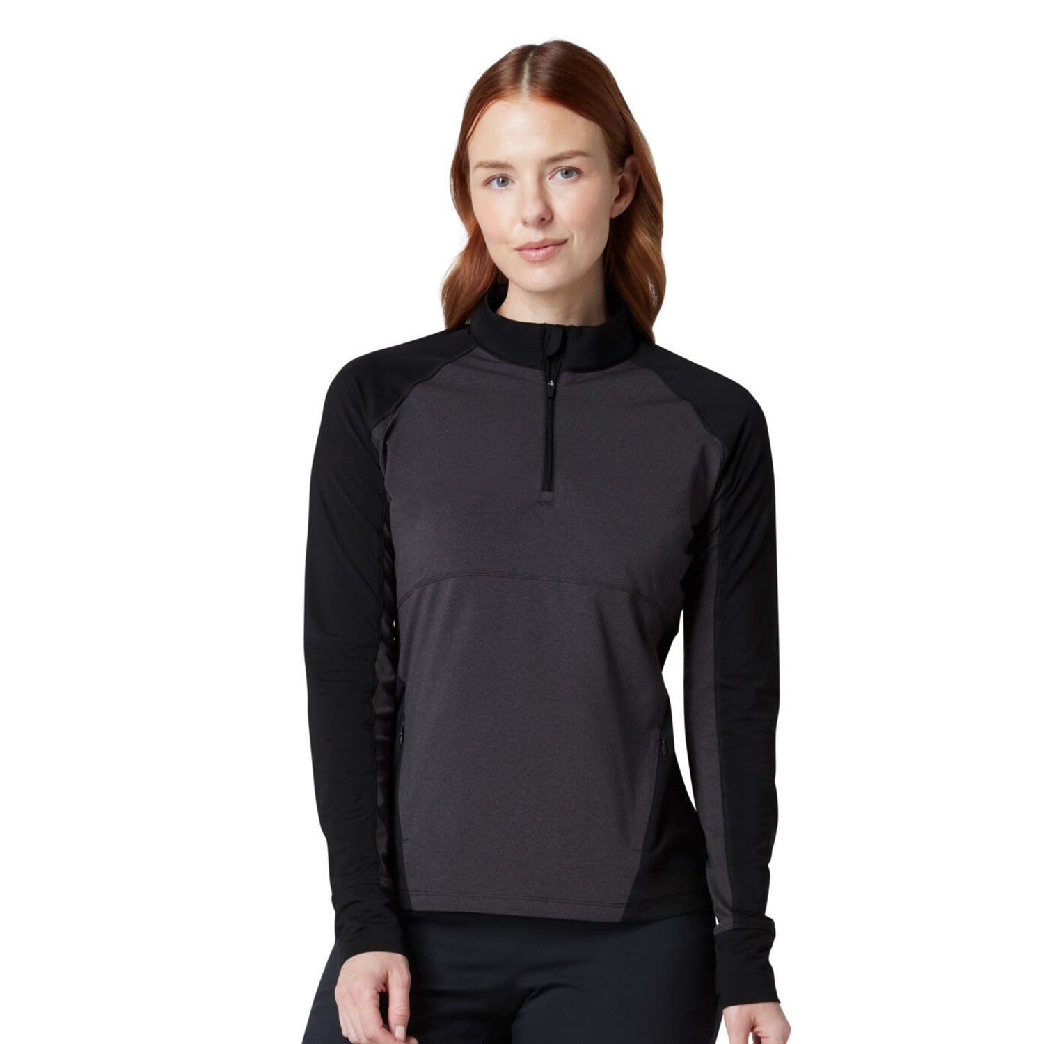 Callaway Women's Soft-Stretch Water Repellent 1/4 Zip Top in Black