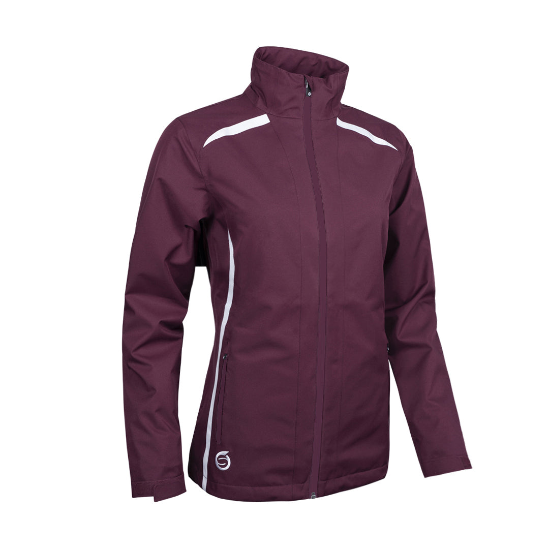 Sunderland Ladies Lightweight Waterproof Jacket with Lifetime Guarantee in Mulberry