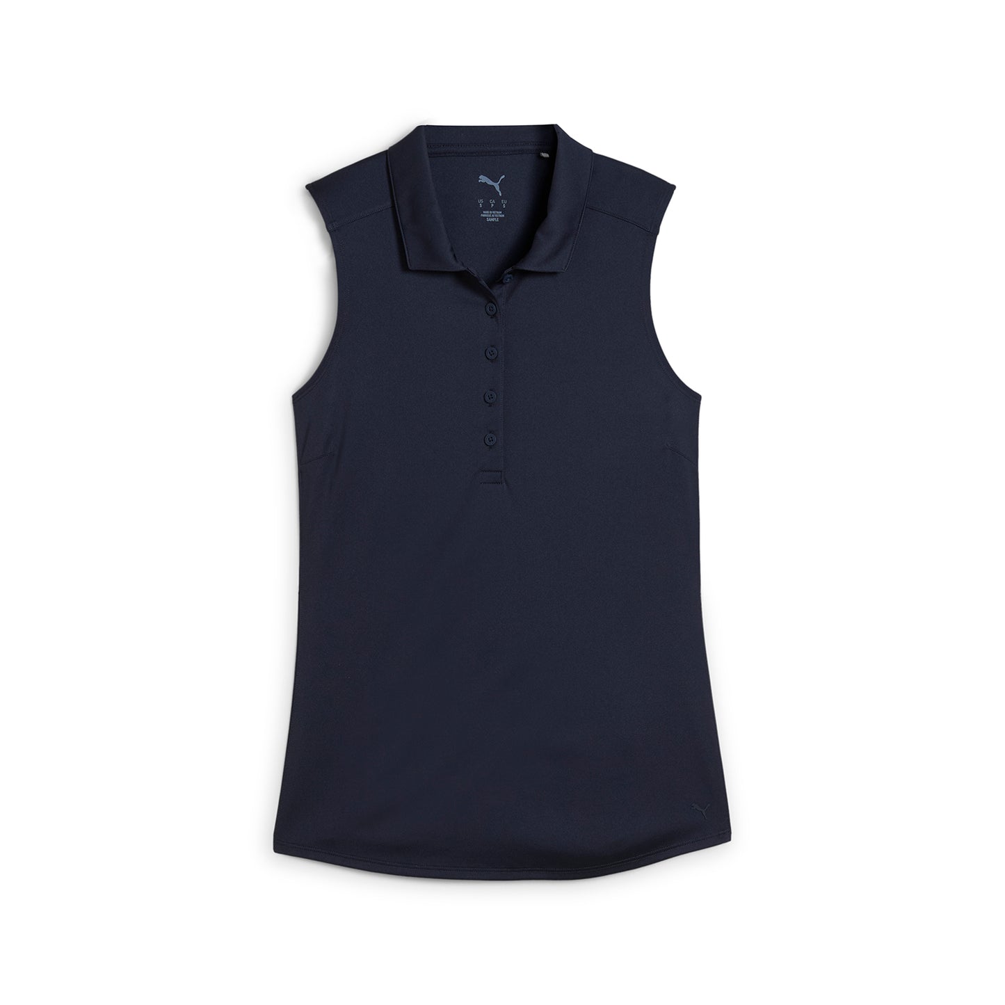 Puma Golf Ladies Sleeveless Polo in Deep Navy