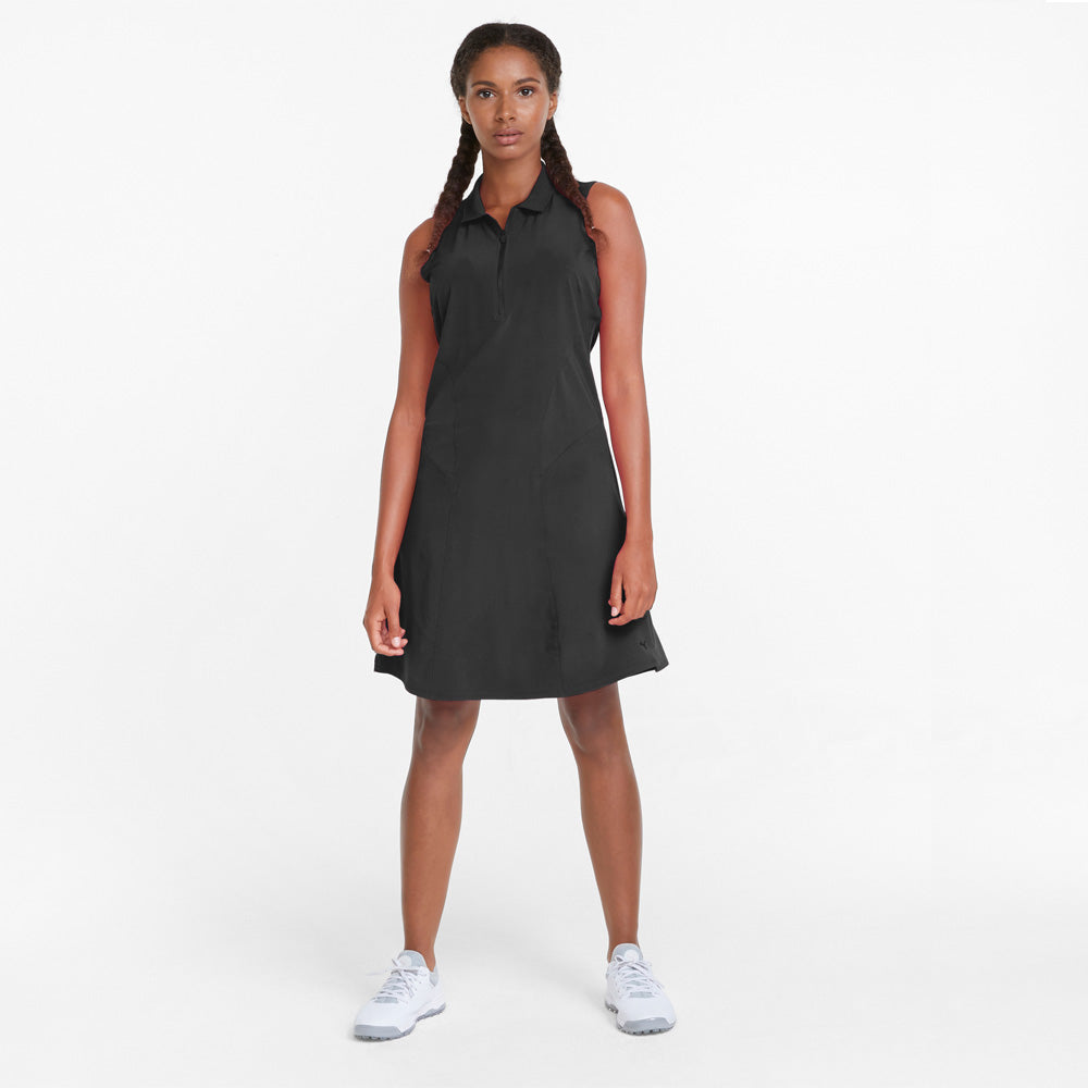 Puma Ladies Sleeveless Golf Dress in Puma Black