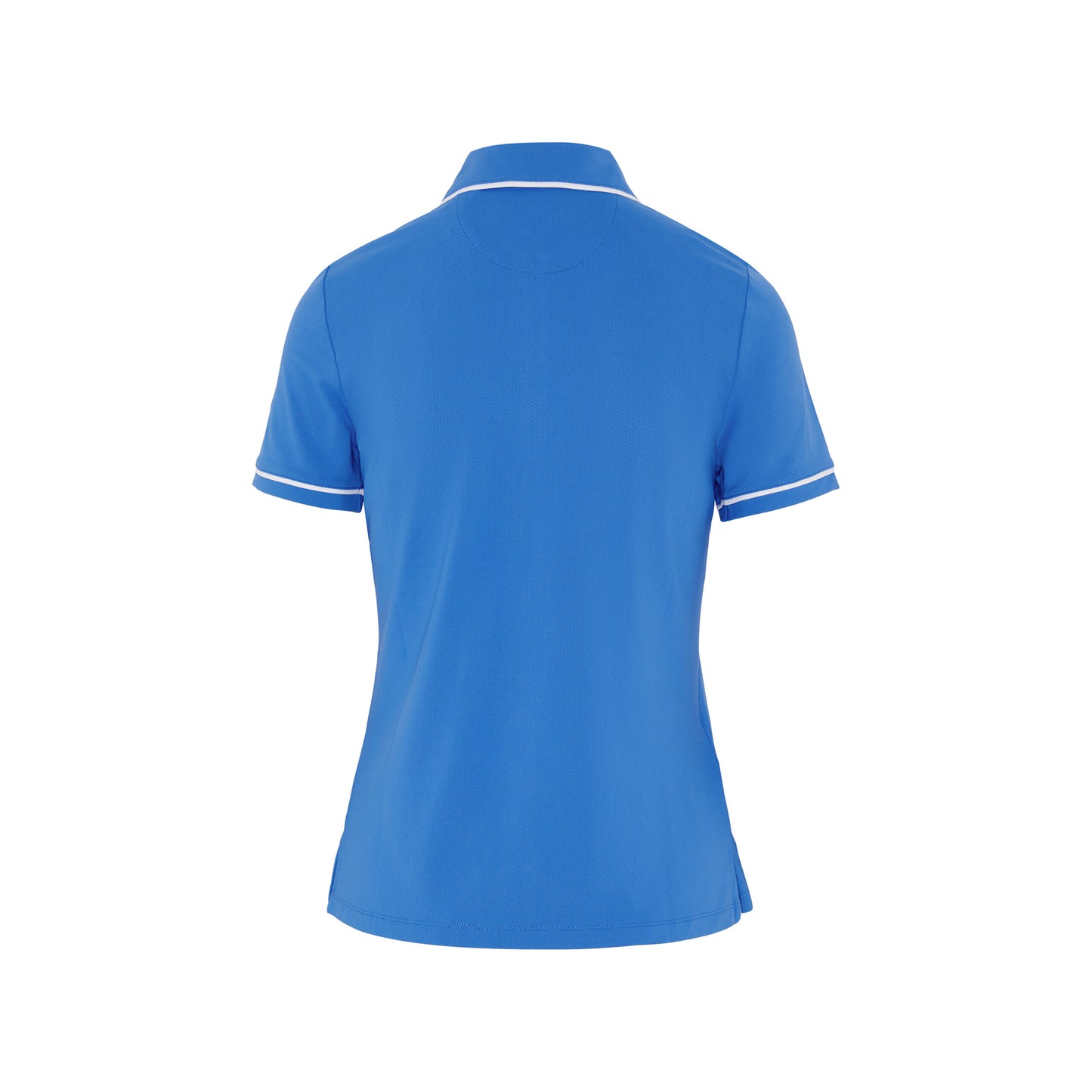 Original Penguin Ladies Short Sleeve Polo with Contrast Piping in Nebulas Blue