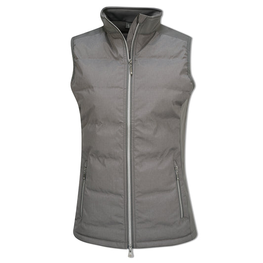 Glenmuir Ladies Water Repellent Padded Gilet in Mid Grey - Last One XXL Only Left