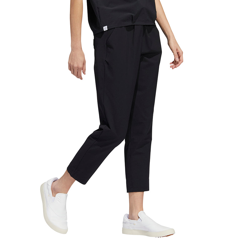 adidas Ladies Go-To 7/8th Golf Trousers in Black