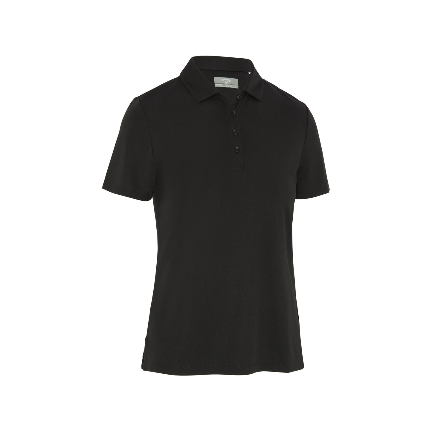 Callaway Ladies Caviar Black Short Sleeve Polo with UV Block Protection