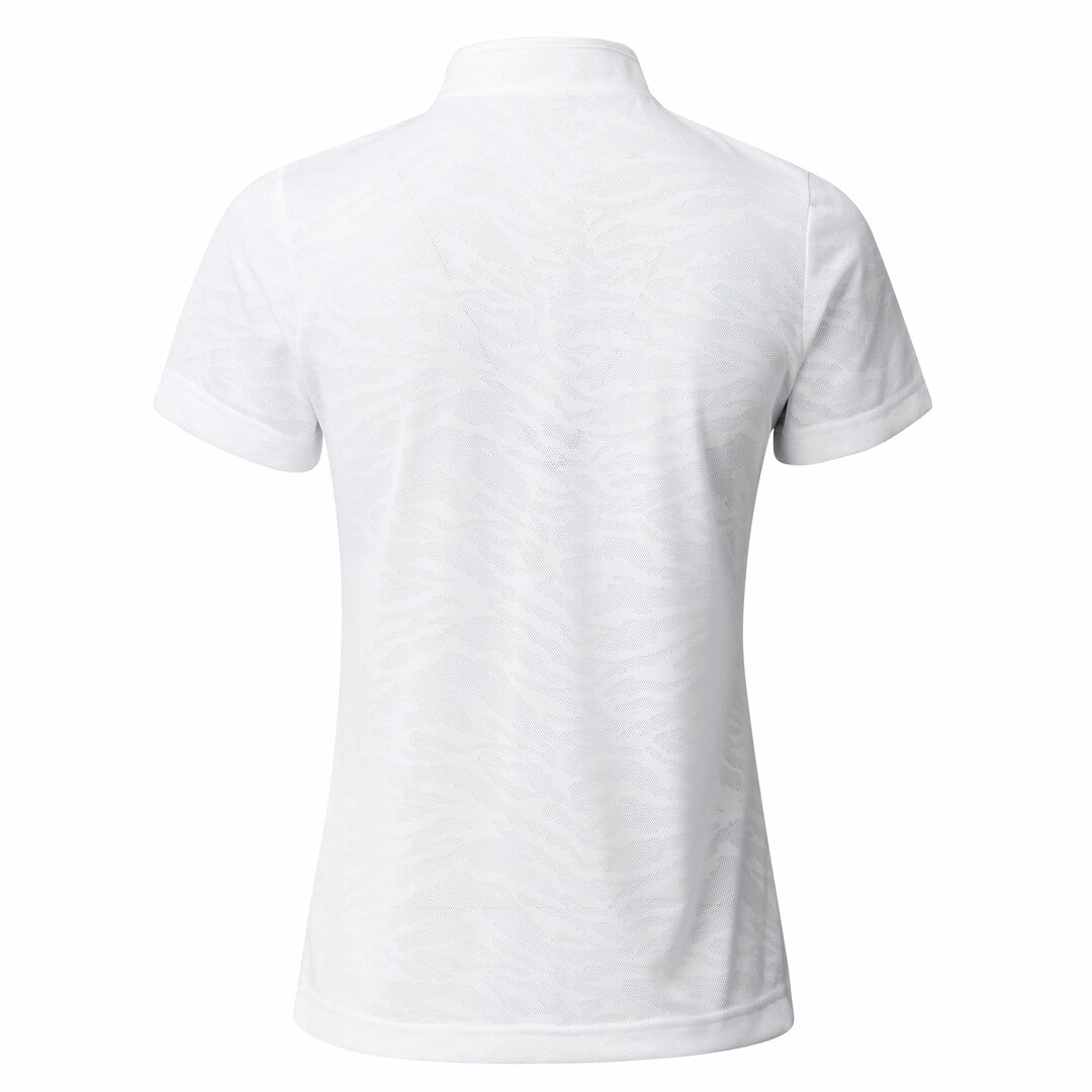 Daily Sports Ladies Subtle White Camo Print Short Sleeve Golf Polo