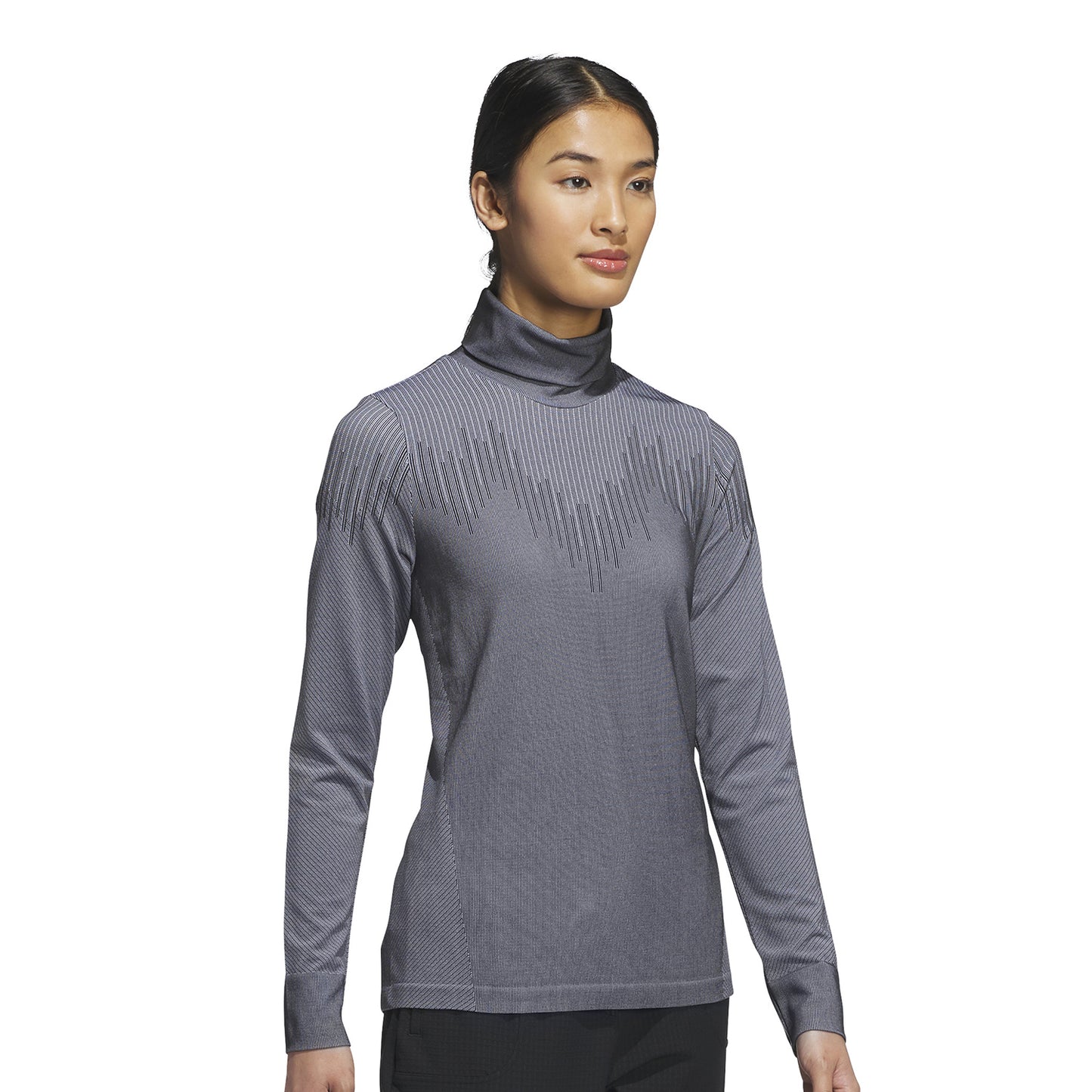 adidas Golf Ladies Roll Neck Digital Linear Design