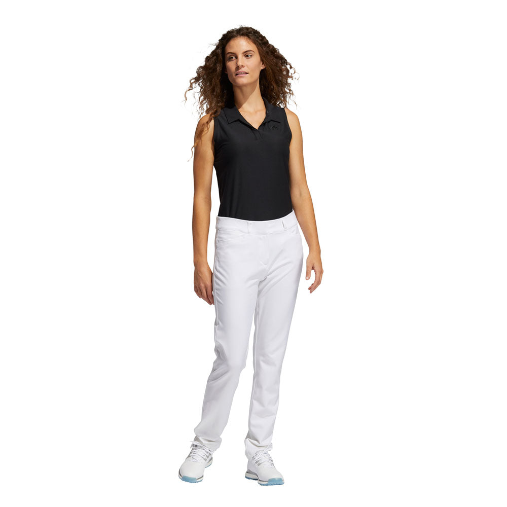 adidas Ladies Soft Stretch Golf Trousers in White