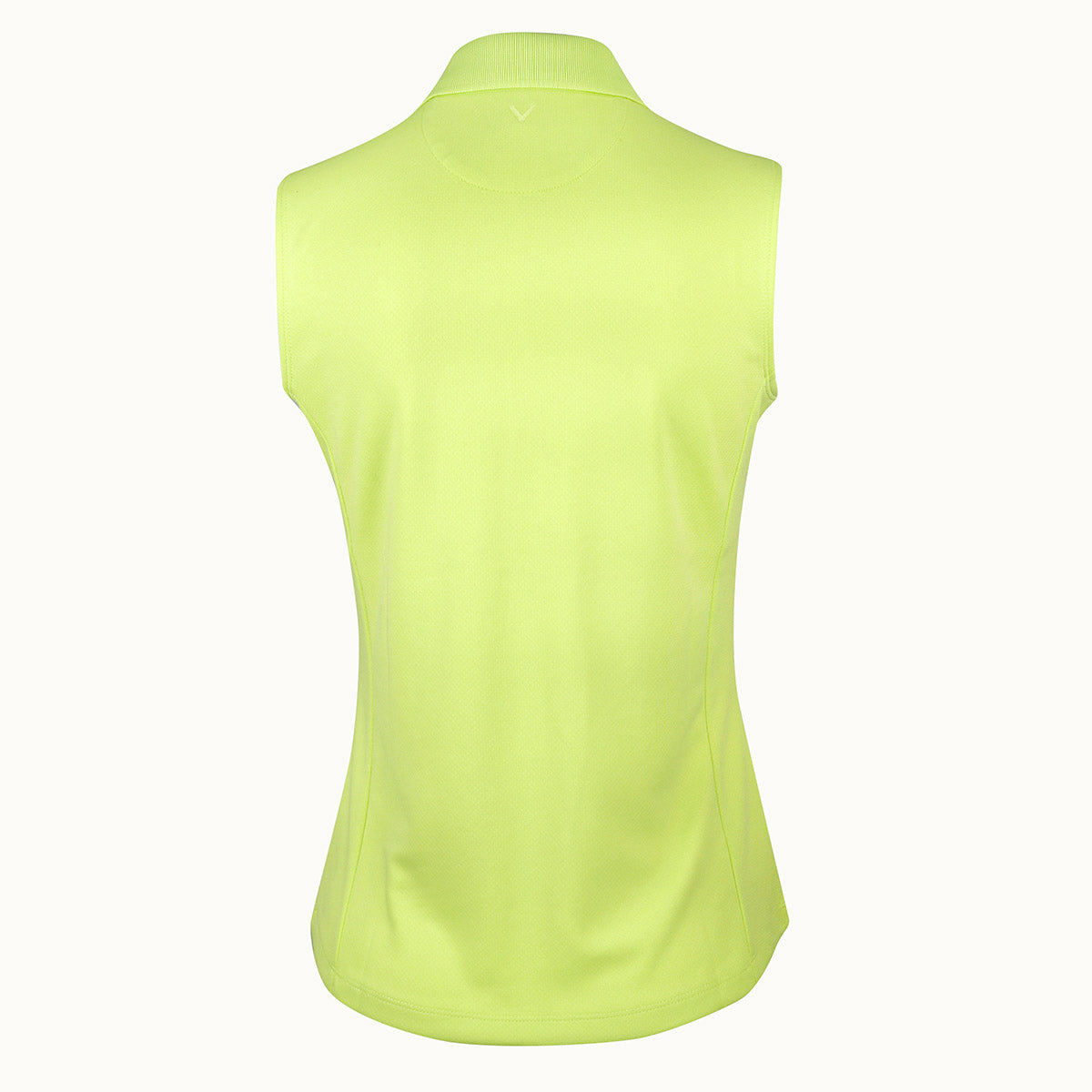 Callaway Ladies Essential Sleeveless Opti-Dri Polo in Limeade - Last One XS Only Left