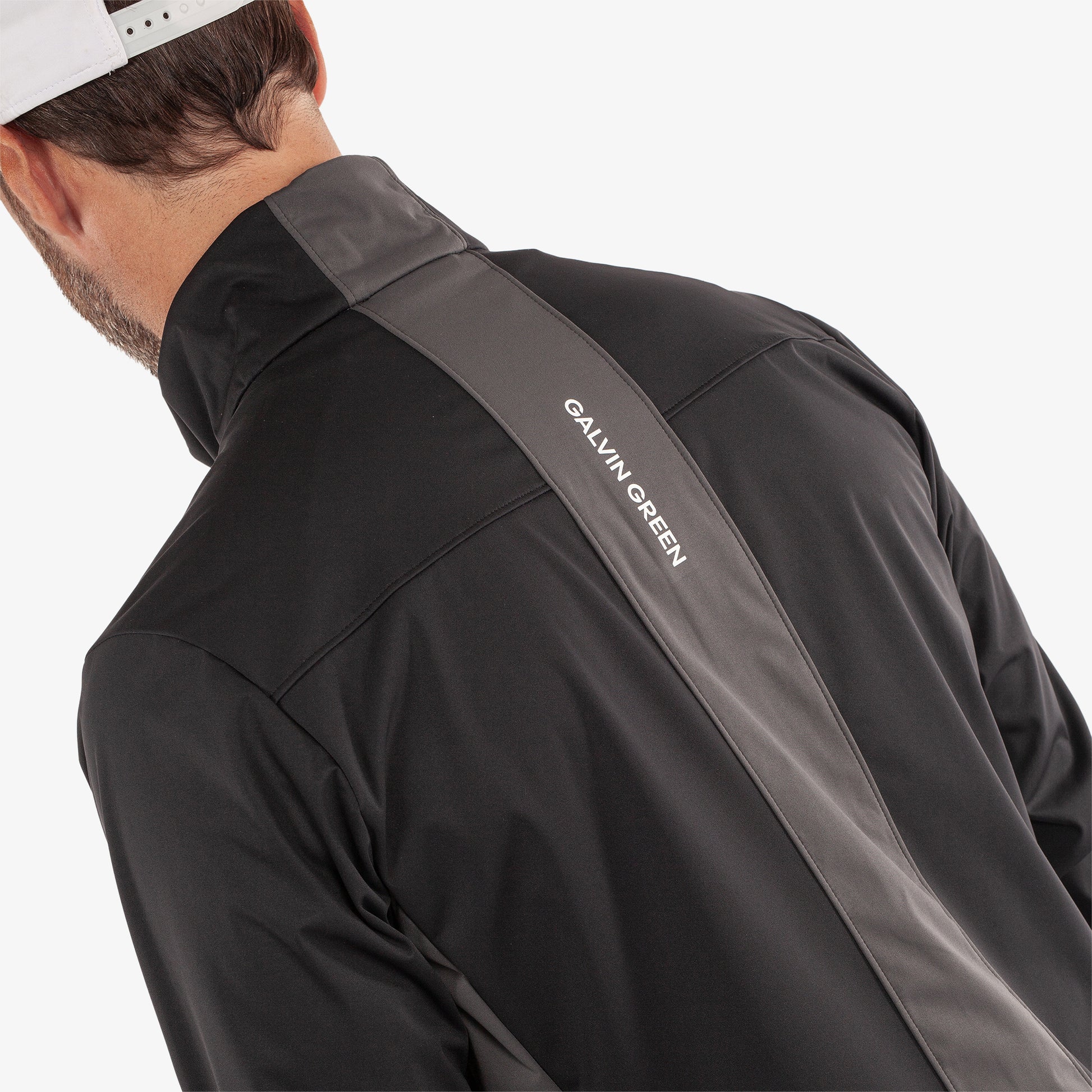 Galvin Green Mens Black Windproof Jacket with Contrast Detailing and a Water Repellent Finish