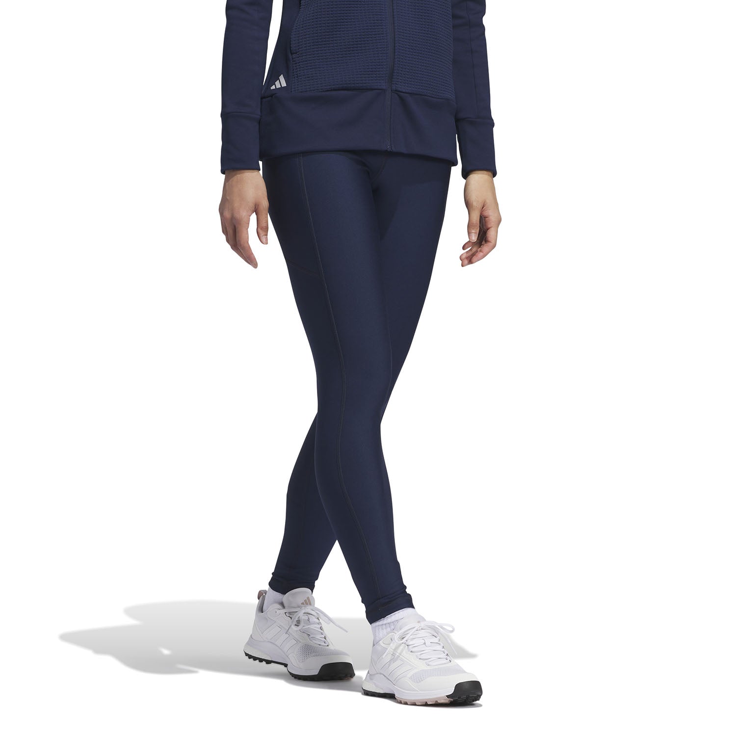 adidas Golf Ladies Navy Blue 7/8th Leggings with Brushed Inner