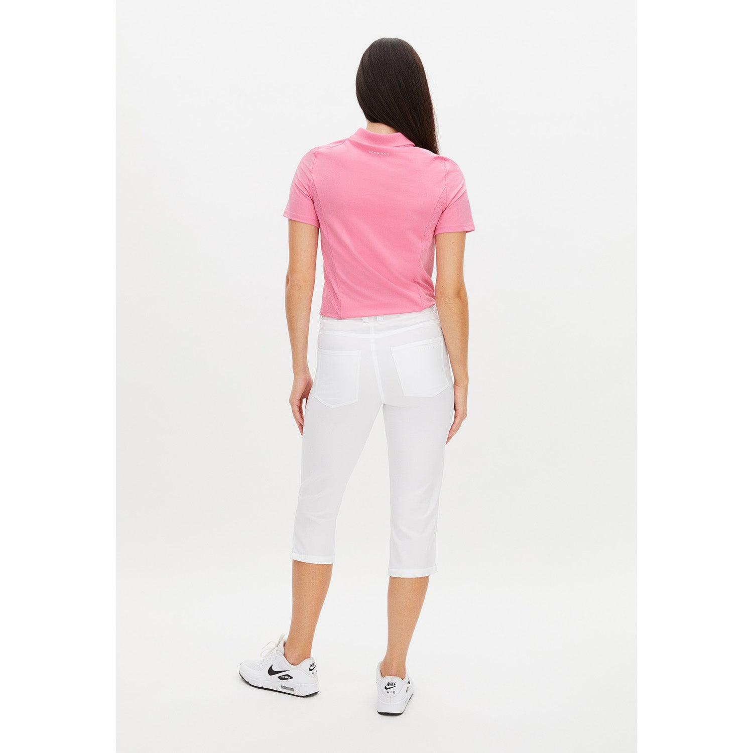 Rohnisch Ladies Chic Slim-Fit Capris in White - Size 14 Only Left