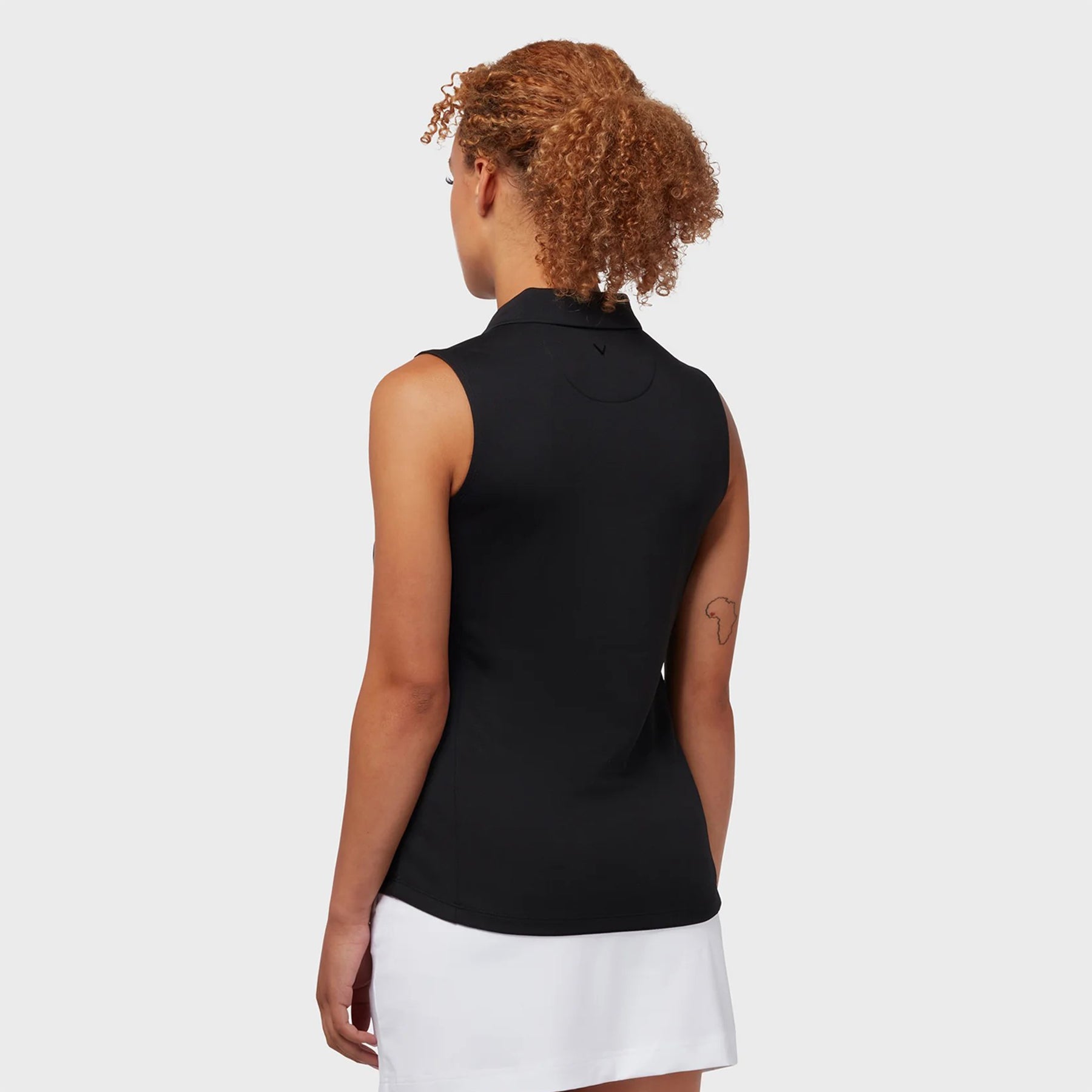 Callaway Ladies Essential Sleeveless Opti-Dri Polo in Caviar Black