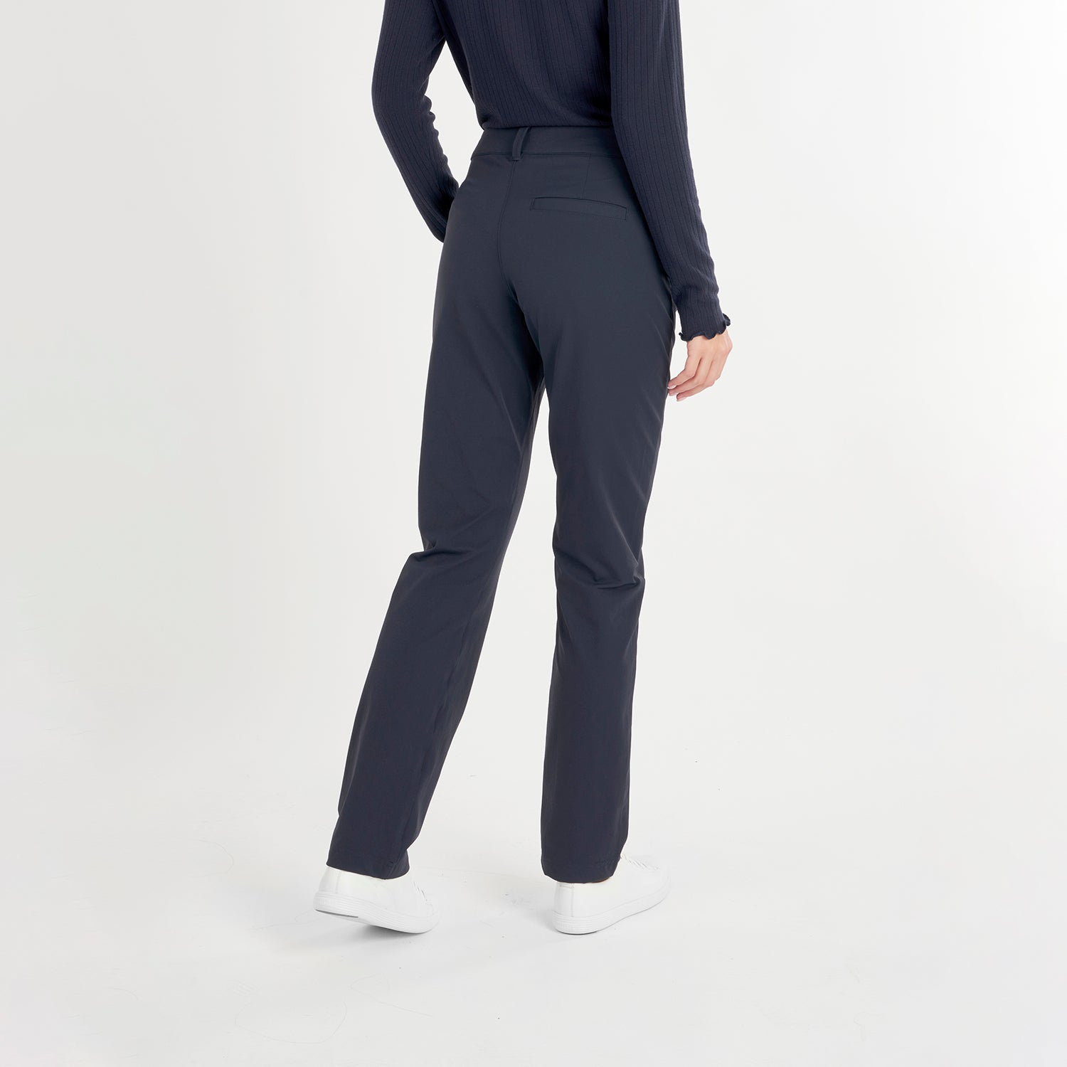 Green Lamb Luxe Thermal 4-Way Stretch Trouser in Navy