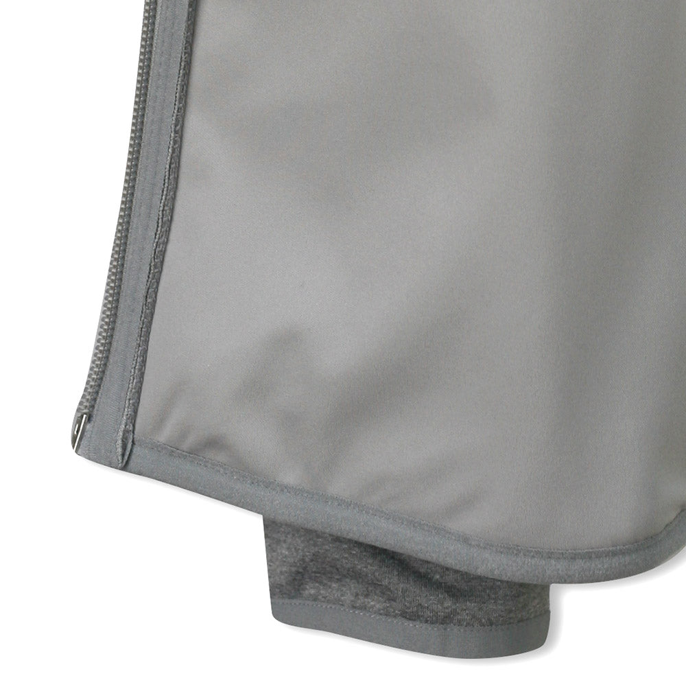 Glenmuir Ladies Hybrid Jacket with Hood in Light Grey Marl