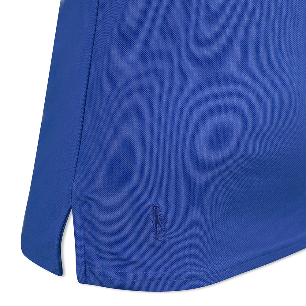 Glenmuir Ladies Short Sleeve Pique Polo with Stretch & UPF50+ in Tahiti Blue