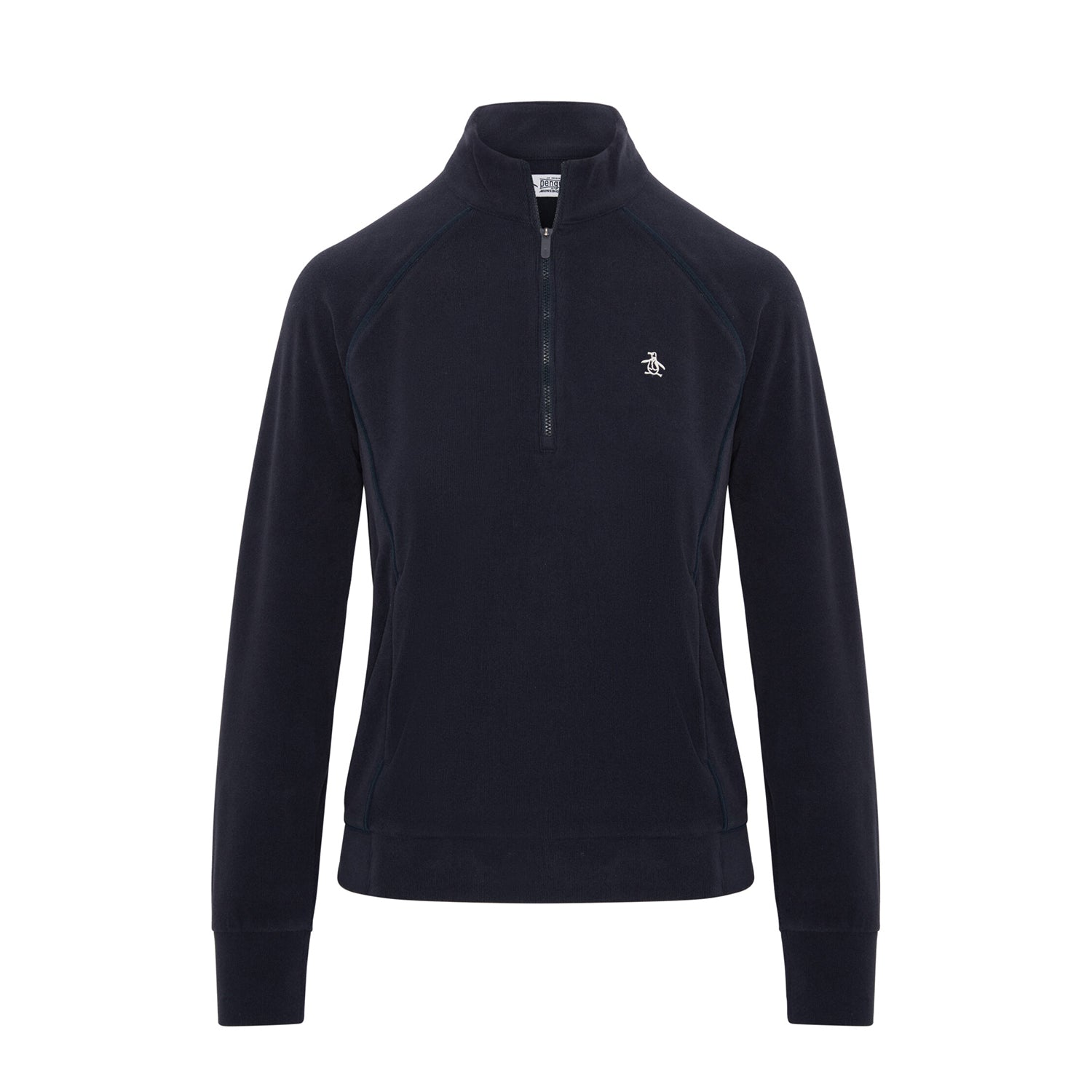 Original Penguin Ladies Midweight 1/4 Zip Top in Navy