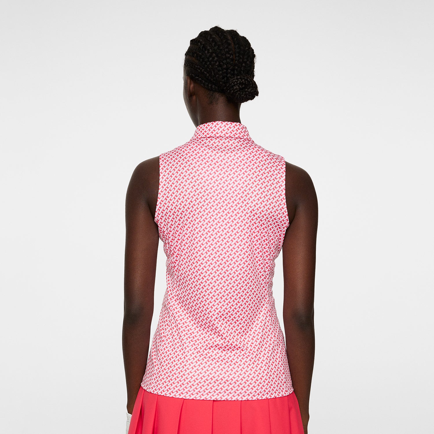 J.Lindeberg Ladies Sleeveless Polo with Bridge Print