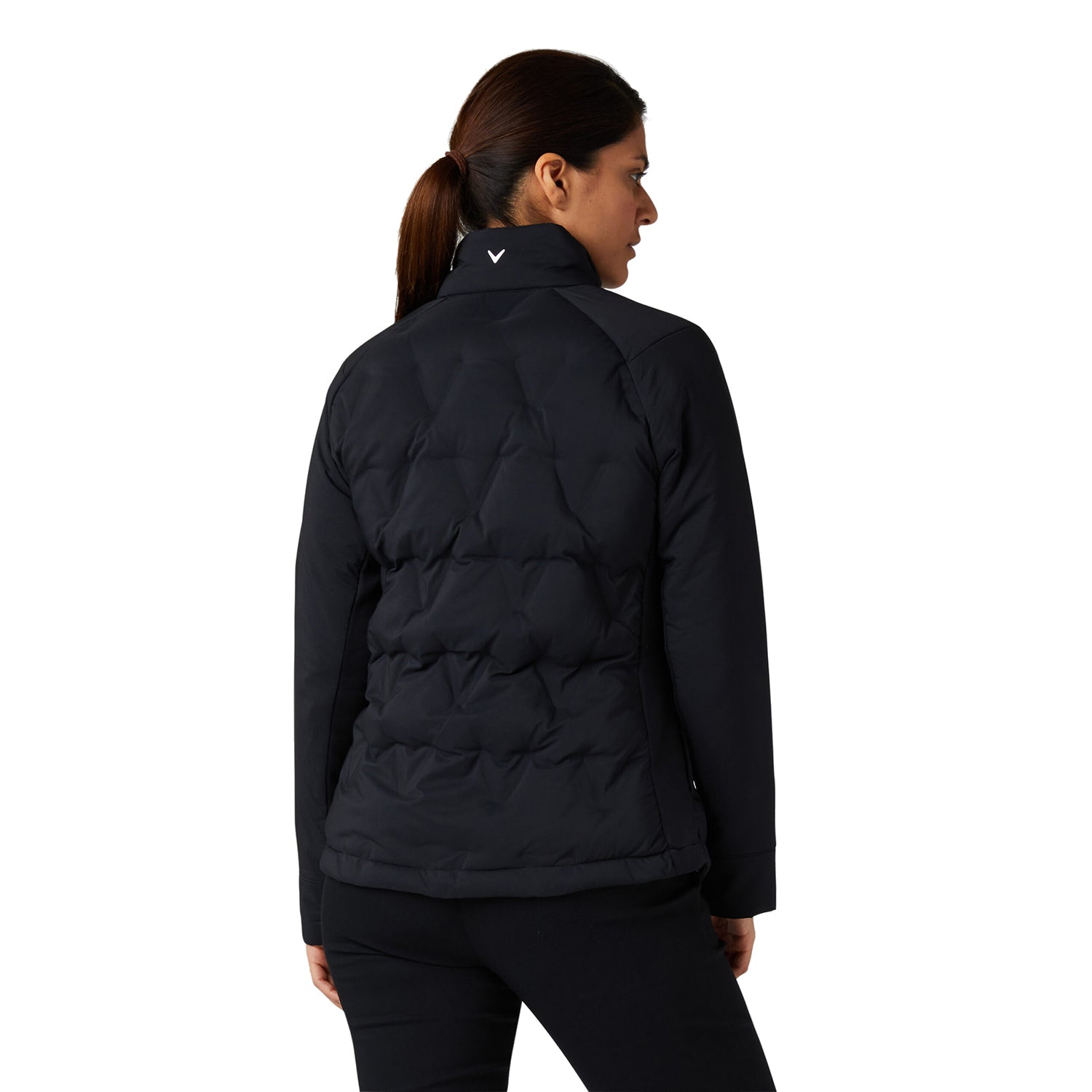 Callaway Ladies Quilted Chevron Jacket in Black