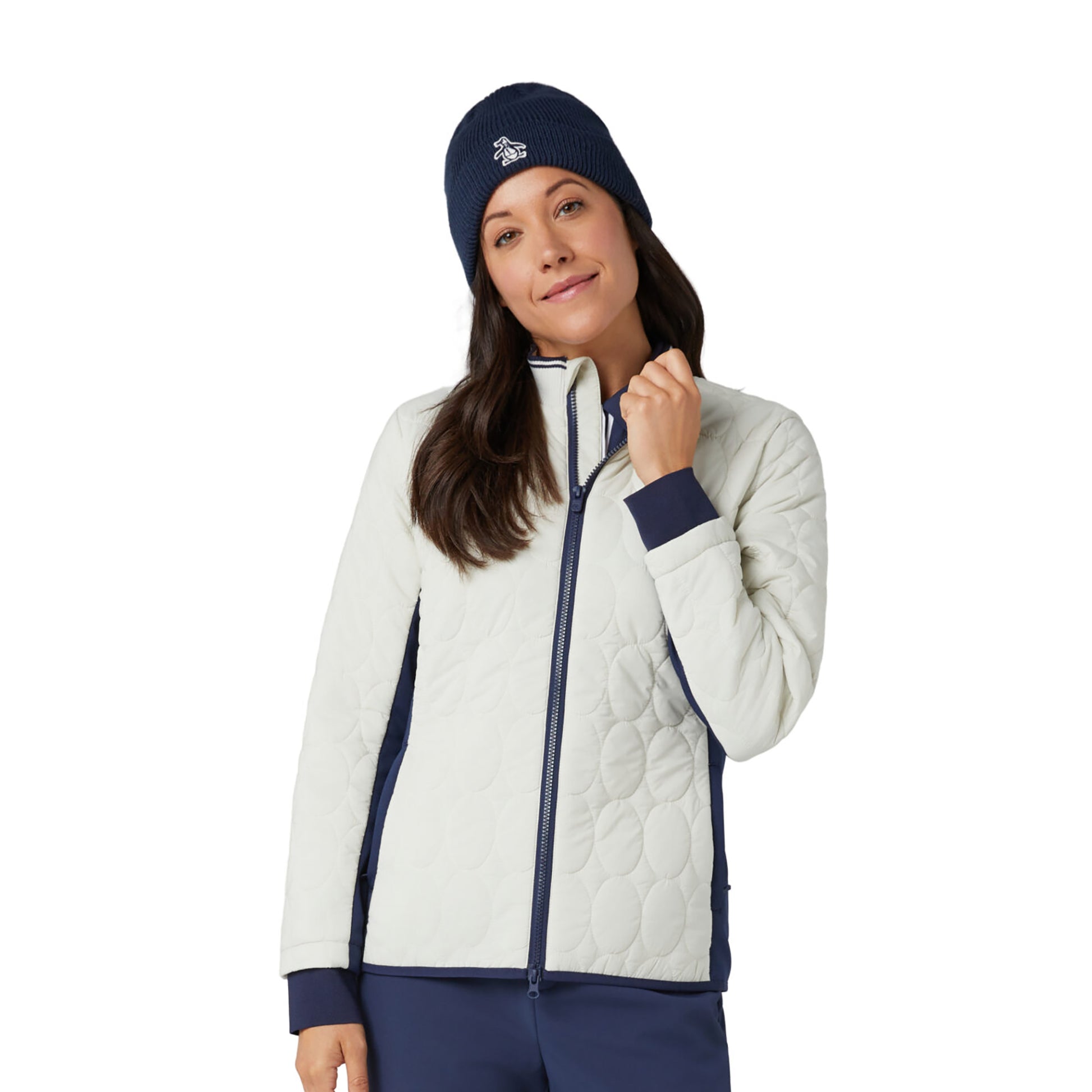 riginal Penguin Ladies Lightweight Primaloft Quilted Jacket with Stretch Panels