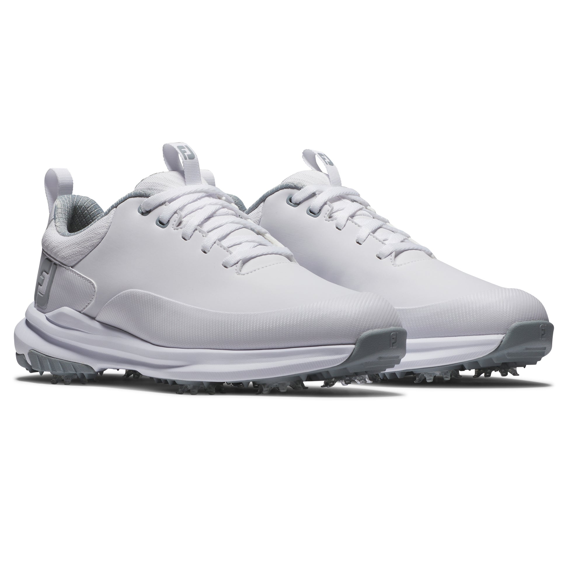 FootJoy Ladies Waterproof Wide Fit Tour Rival Golf Shoe in White with SoftSpikes