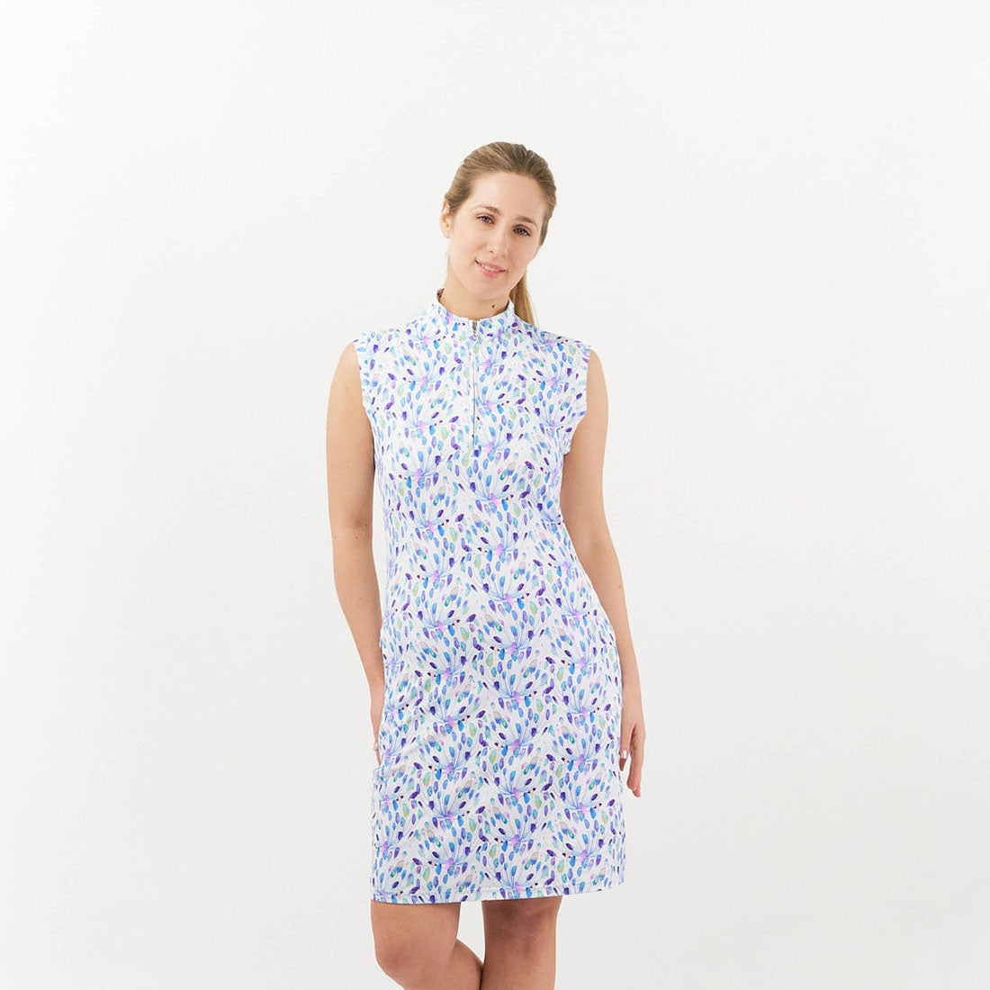 Pure Sleeveless Opal Wish Print Dress with UPF35 Sun Protection