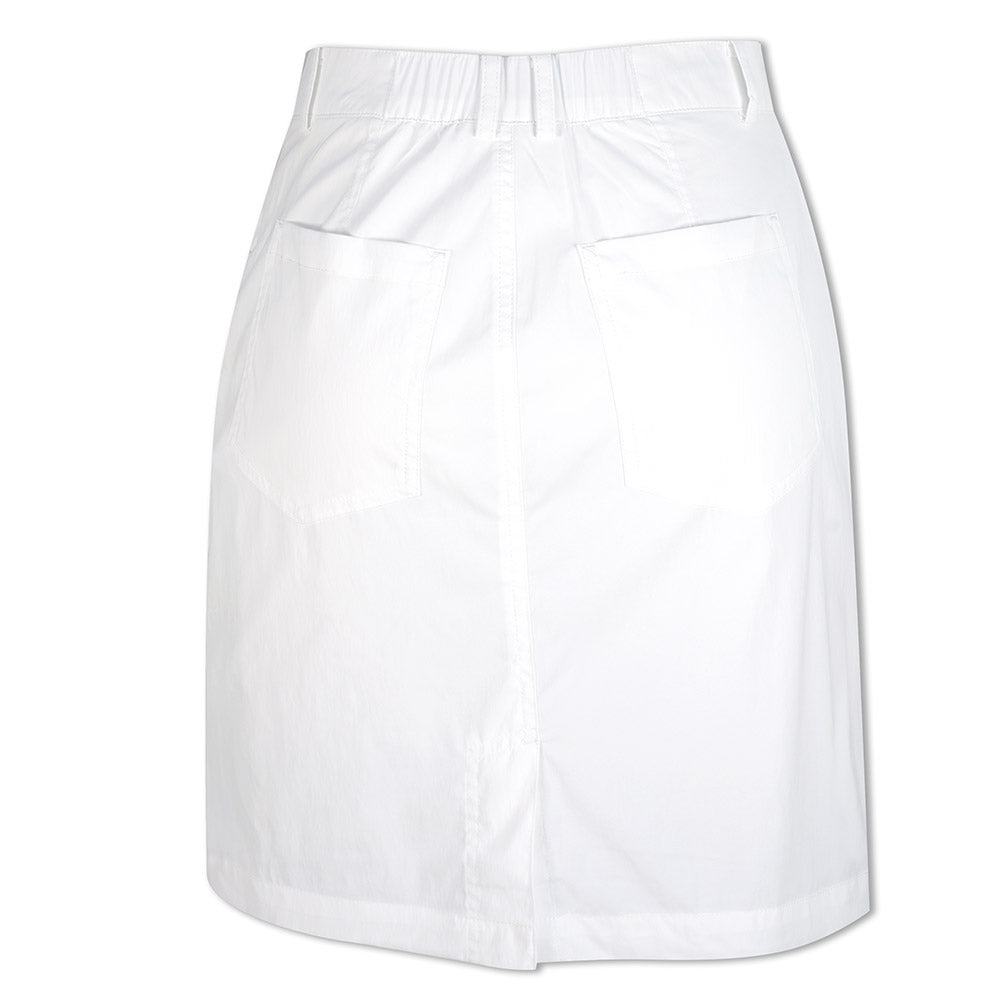 Rohnisch Ladies White Lightweight Straight Fit Stretch Skort - Last One Size 24 Only Left