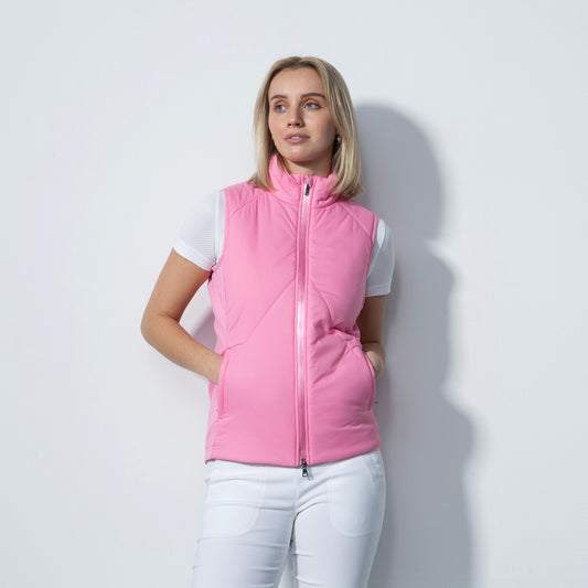 Daily Sports Ladies Lightweight Golf Gilet in Pink Sky 