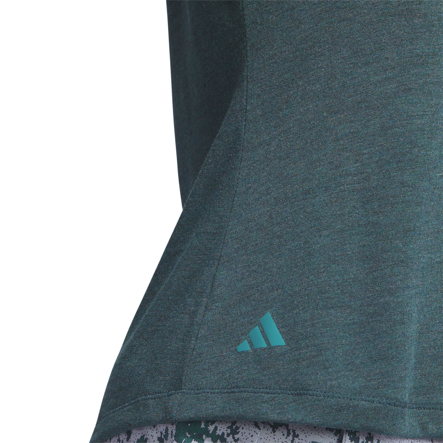 adidas Ladies Half Sleeve Melange Golf Polo in Arctic Night Mel