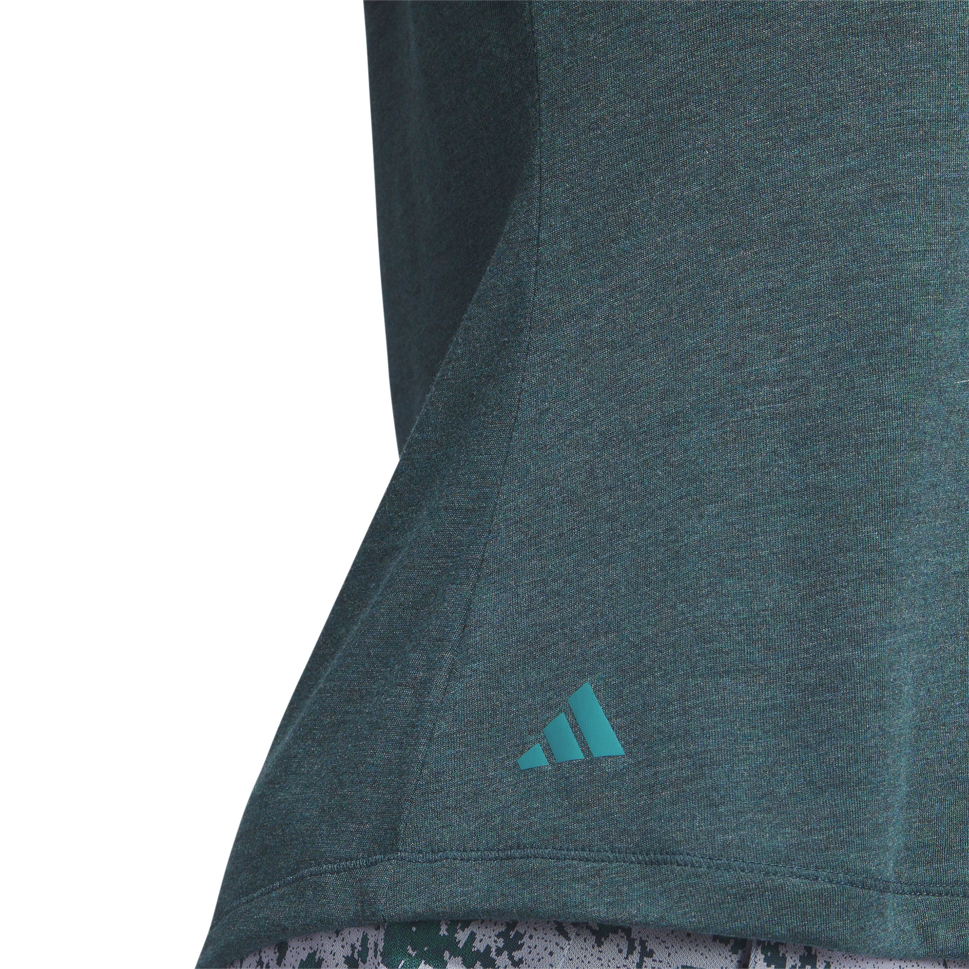 adidas Ladies Half Sleeve Melange Golf Polo - Last One Medium Only Left