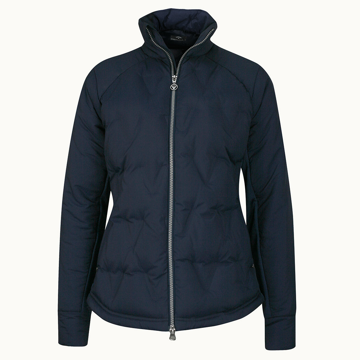 Callaway Ladies Quilted Chevron Jacket in Navy Blue