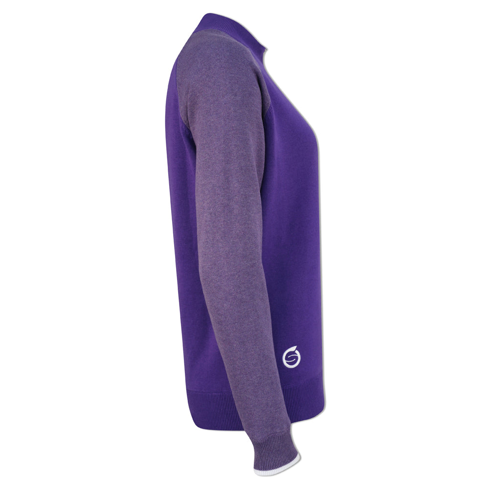 Sunderland Ladies Lined Sweater with Water Repellent Scotchgard in Purple