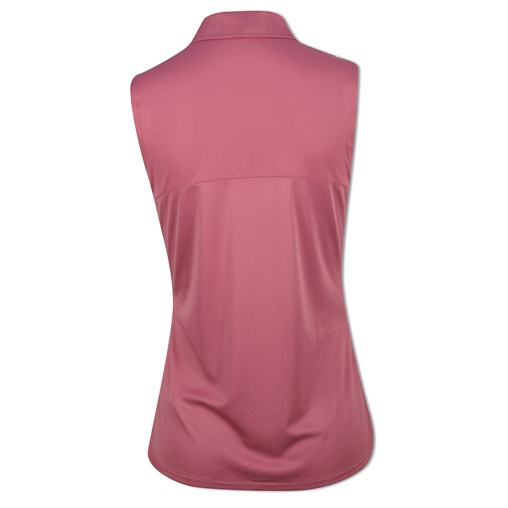 Puma Ladies Sleeveless Polo with DryCell in Rose Wine