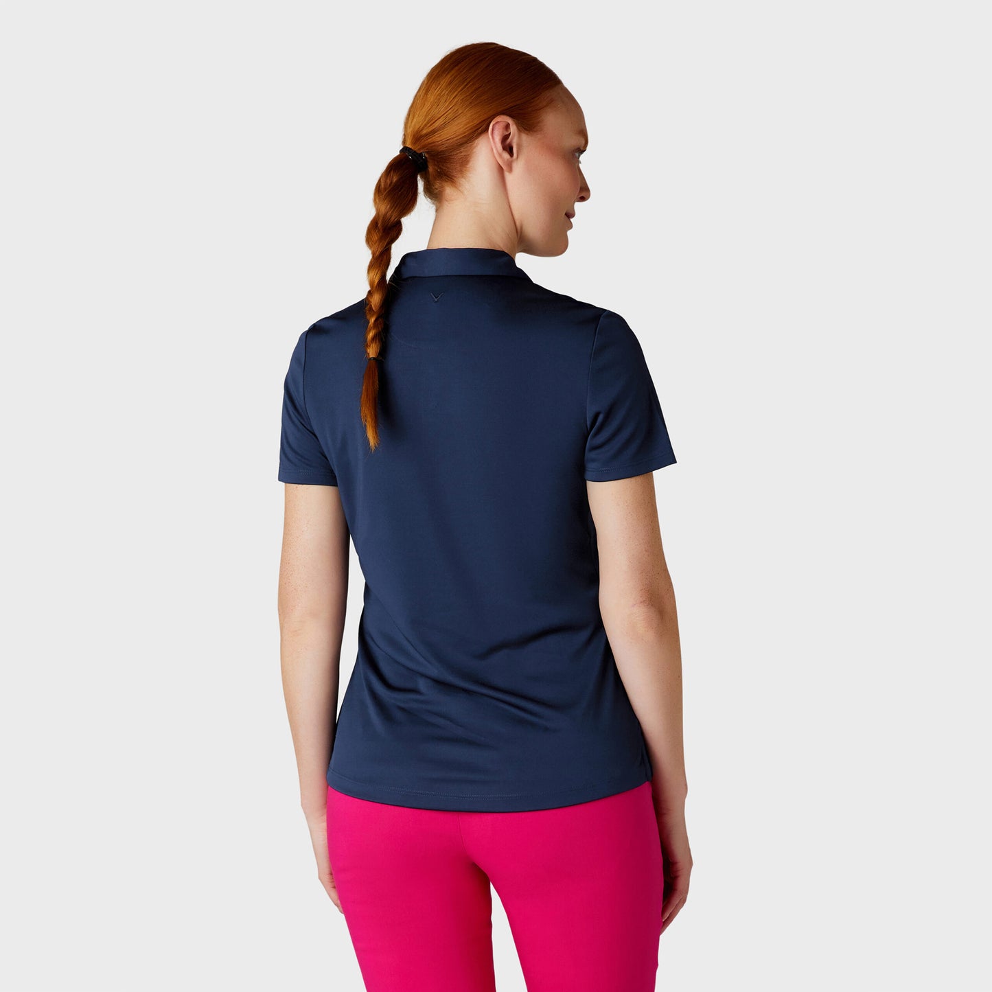 Callaway Ladies Peacoat Navy Short Sleeve Polo with UV Block Protection