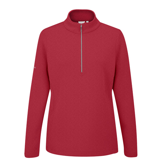 PING Ladies Half-Zip Ribbed Golf Fleece for Thermal Warmth