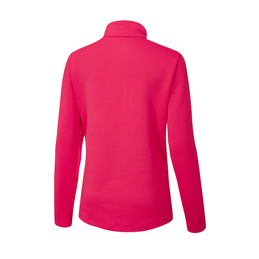 PING Ladies Half-Zip Ribbed Golf Fleece for Thermal Warmth