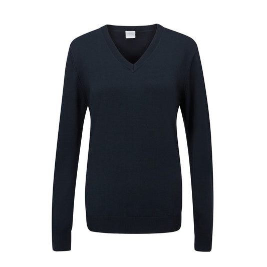 PING Ladies V-Neck Golf Sweater in Navy